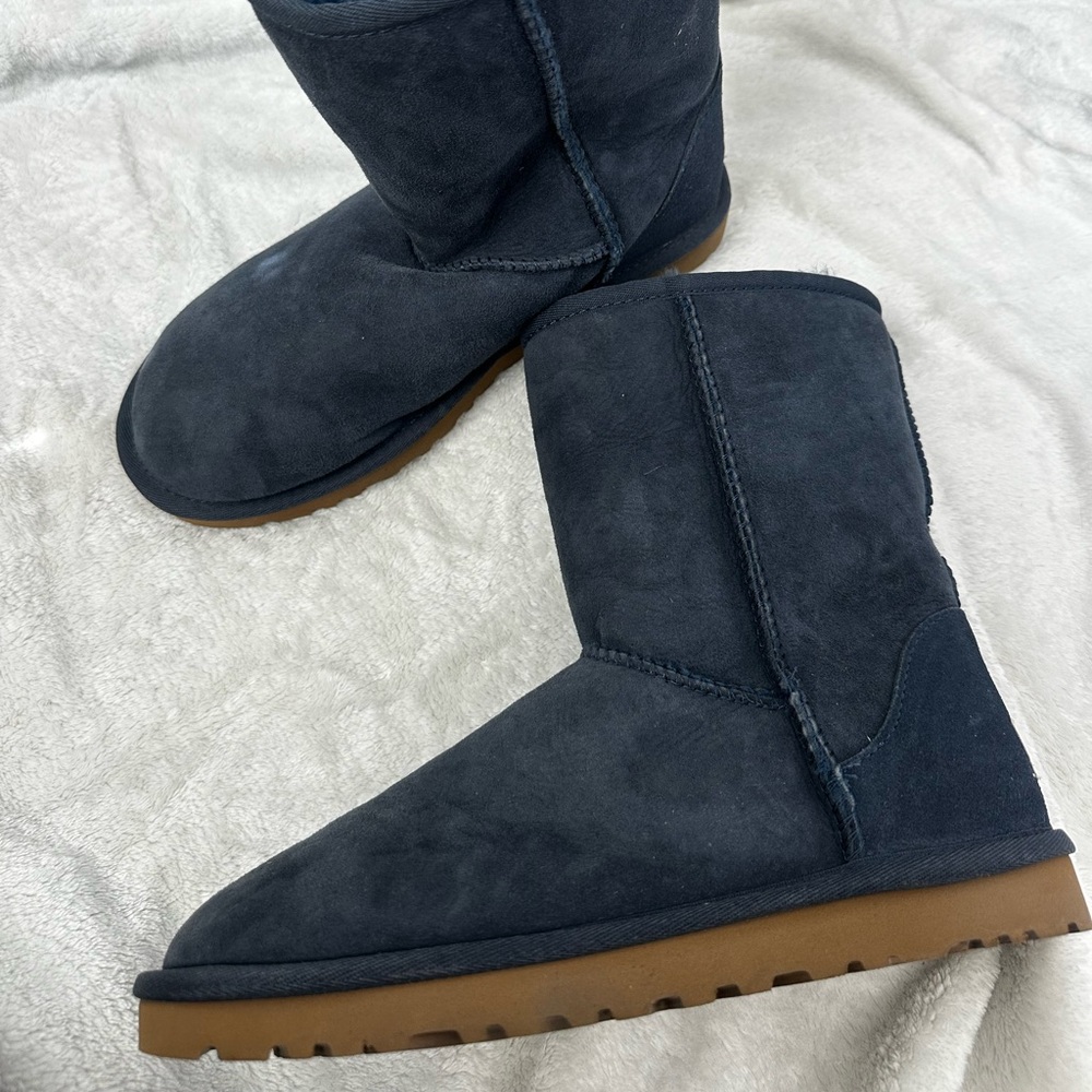 Navy Classic Short Booties